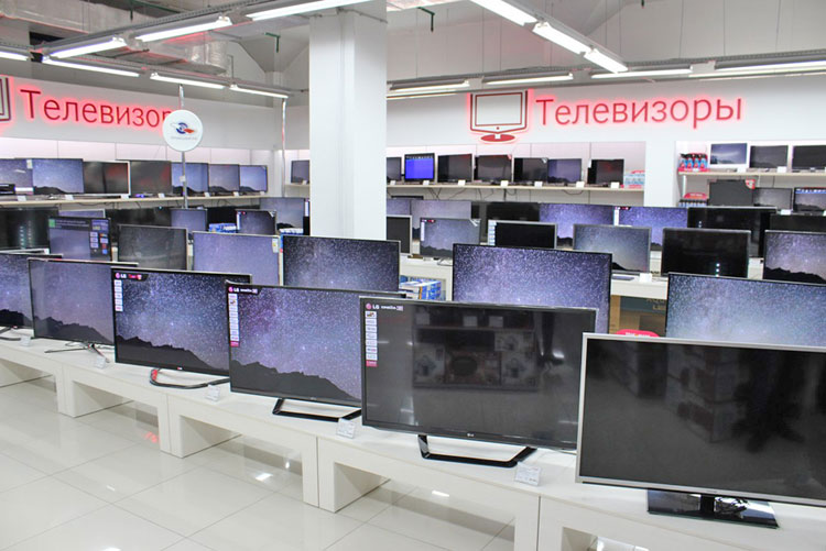 телевизоры в магазине
