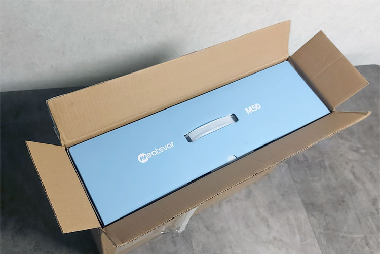 Пылесос поставляется в двойной коробке